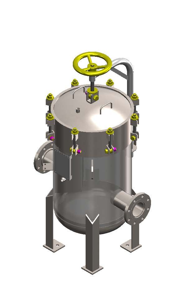 LP20-412-4F-B-150 Multi-Round Bag Filter Housing