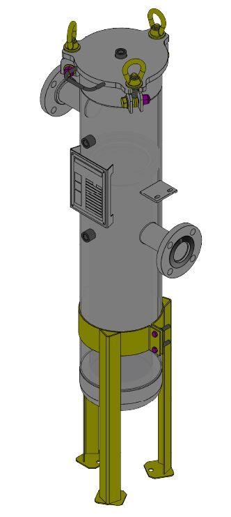 S4SL112-2F-A-150 Single Bag Filter Housing