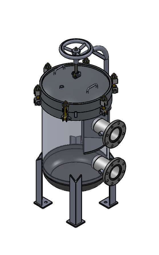 S4LP20-412-4F-DA-150 Multi-Round Bag Filter Housing